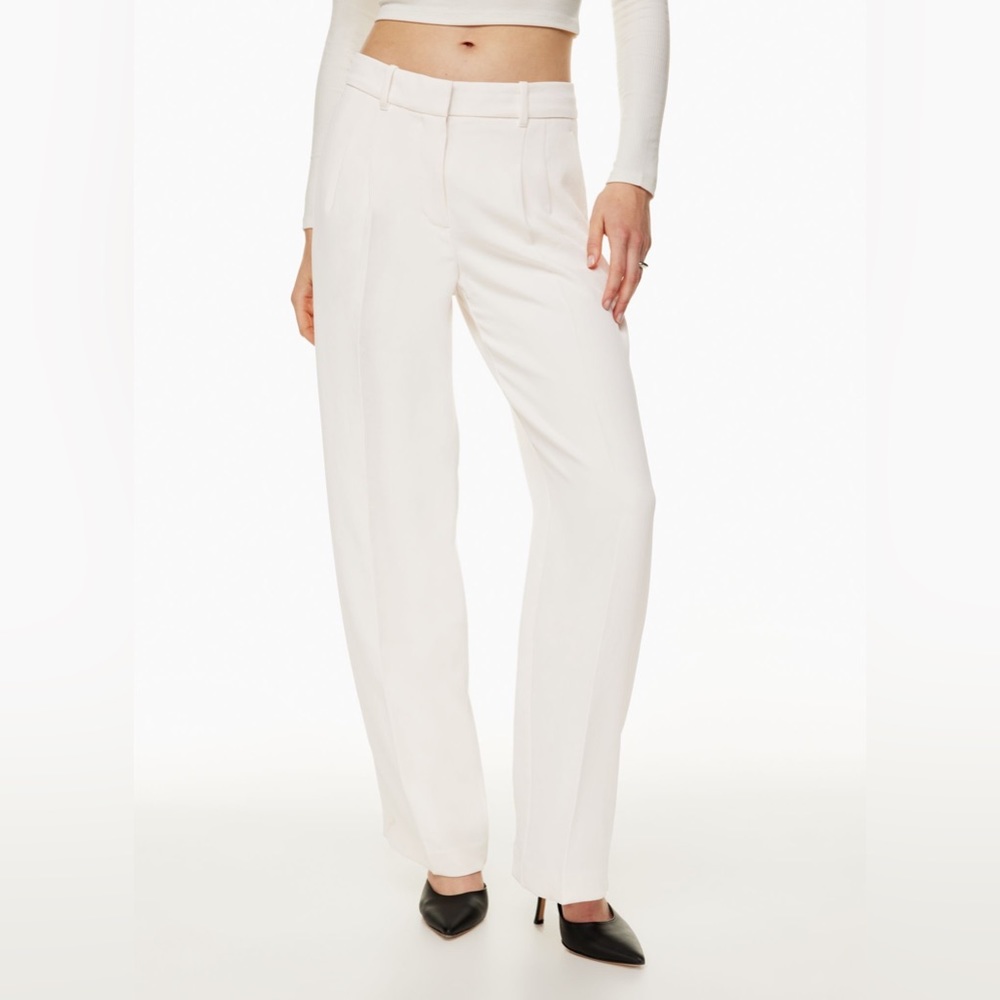 ARITZIA WILFRD EFFORTLESS PANTS - LIGHT BIRCH
